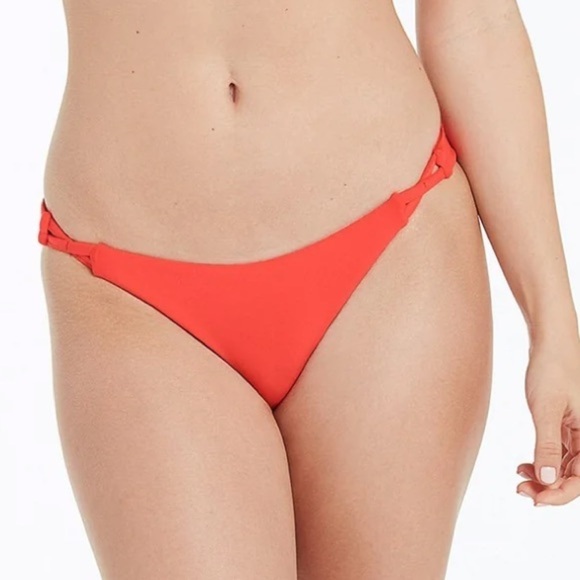 NWT Volcom Simply Seamless Hipster Bikini Bottoms in Pistol Punch - Picture 1 of 10